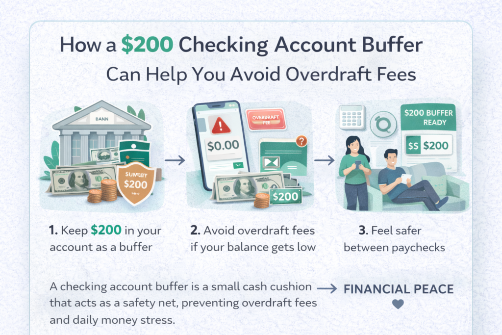 checking account buffer to avoid overdraft fees